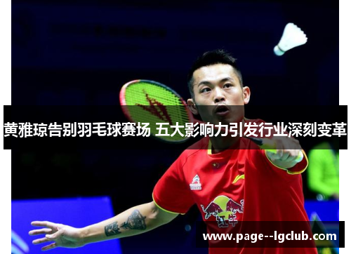 黄雅琼告别羽毛球赛场 五大影响力引发行业深刻变革