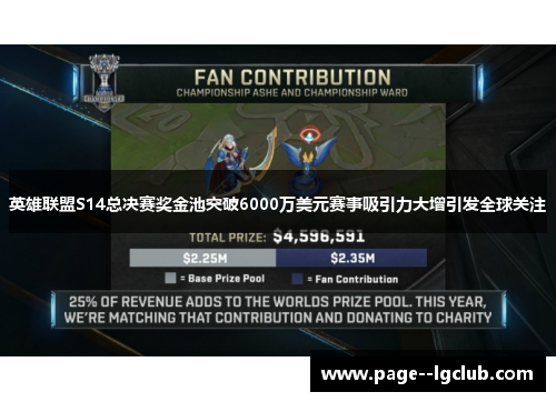 英雄联盟S14总决赛奖金池突破6000万美元赛事吸引力大增引发全球关注